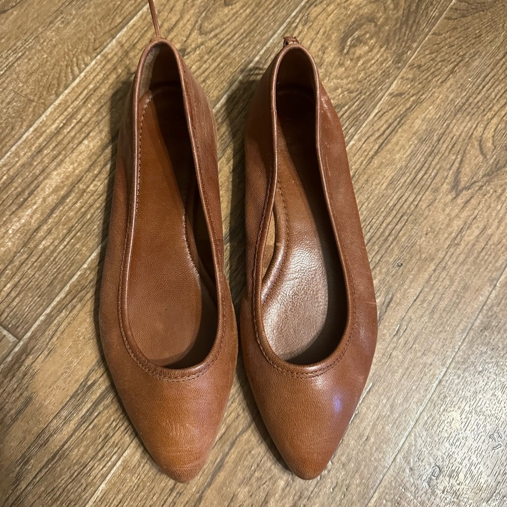 Frye Leather Baller Flats